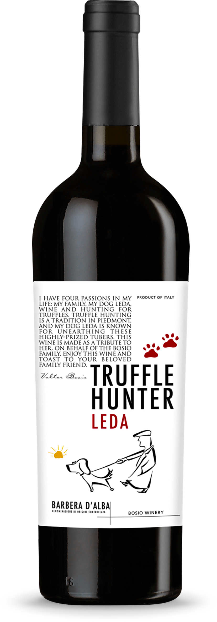 Barbera d’Alba DOC - Vino Truffle hunter Leda